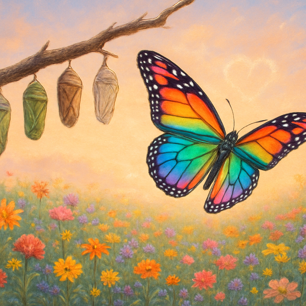 Butterfly metamorphosis — a symbol of every child's journey